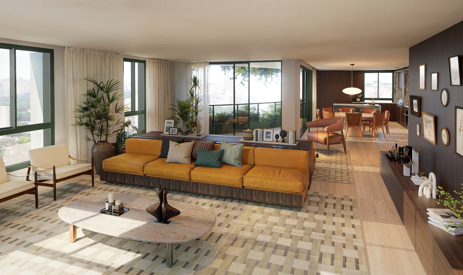 Apartamento — sala integrada